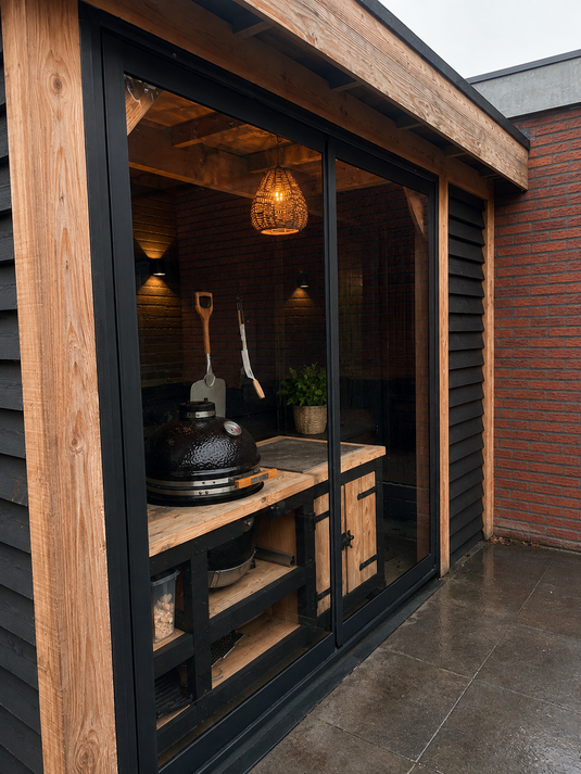 Verandawand ter bescherming